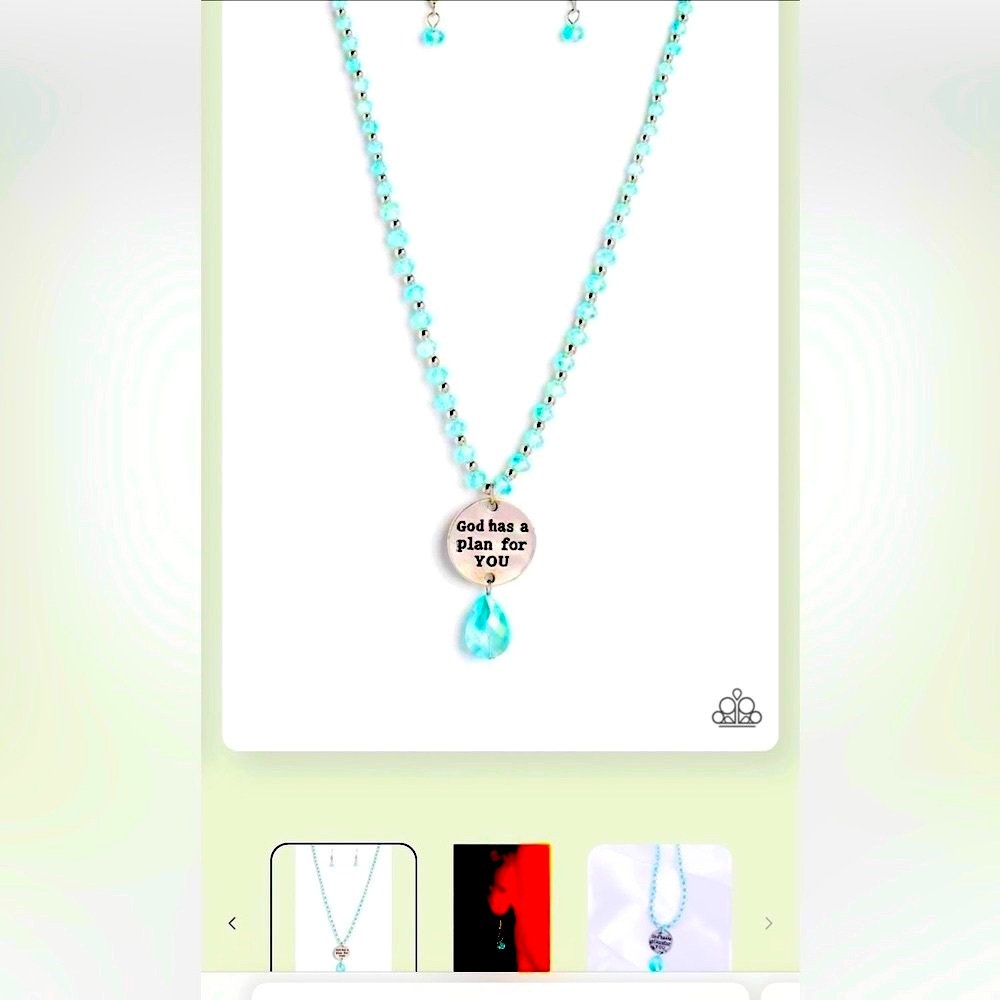 🩵🙏🩵 “PRICELESS PLAN” BLUE CRYSTAL NECKLACE ~ PAPARAZZI❗️BEAUTIFUL❗️🩵🙏🩵 - Picture 6 of 6